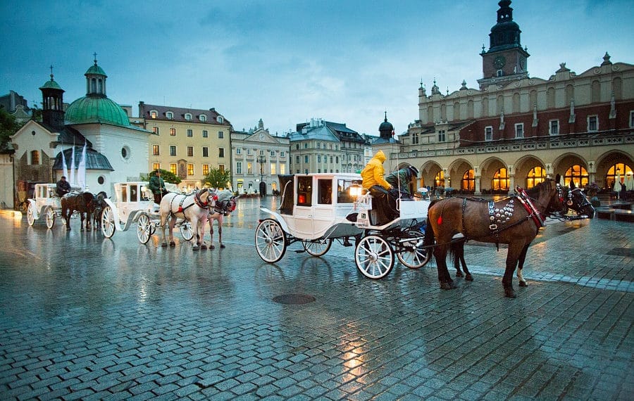 Fiacre of the Main Square in Krakow