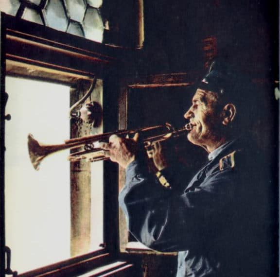 The trumpeter, St. Mary's Basilica