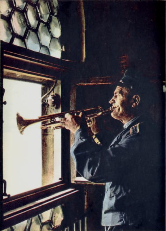 The trumpeter, St. Mary's Basilica
