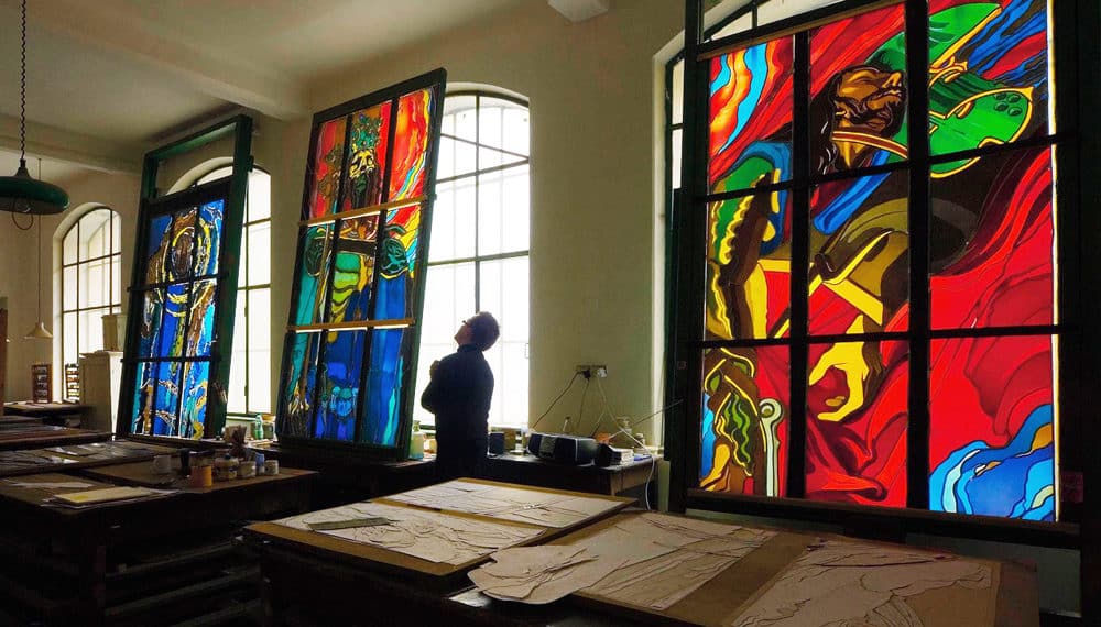 Inside the Stained Glass Museum and Workshop