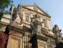 Apostoles on the fence of The Church of Saints Peter and Paul