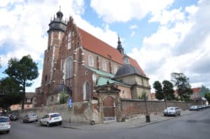 Corpus Christi Basilica Krakow takes up a large parcel in Kazimierz district