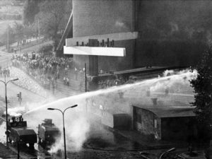 1980's mass demonstrations near The Arc of Lord Church