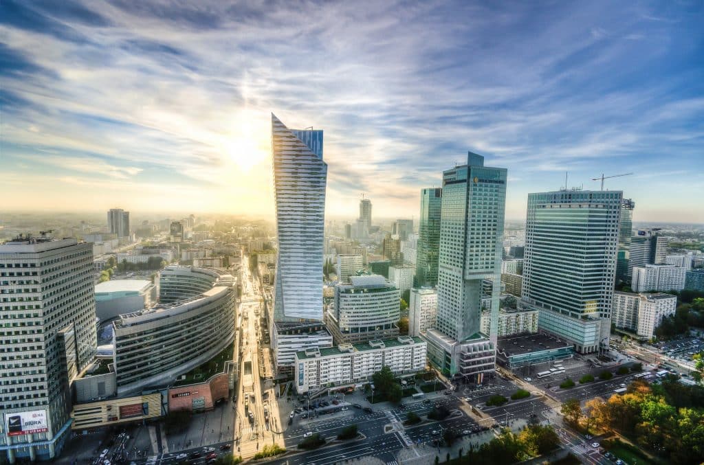 Warsaw modern capital of Poland - Skyline