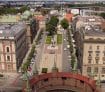 Picture of the Matejko Square in Krakow from above.