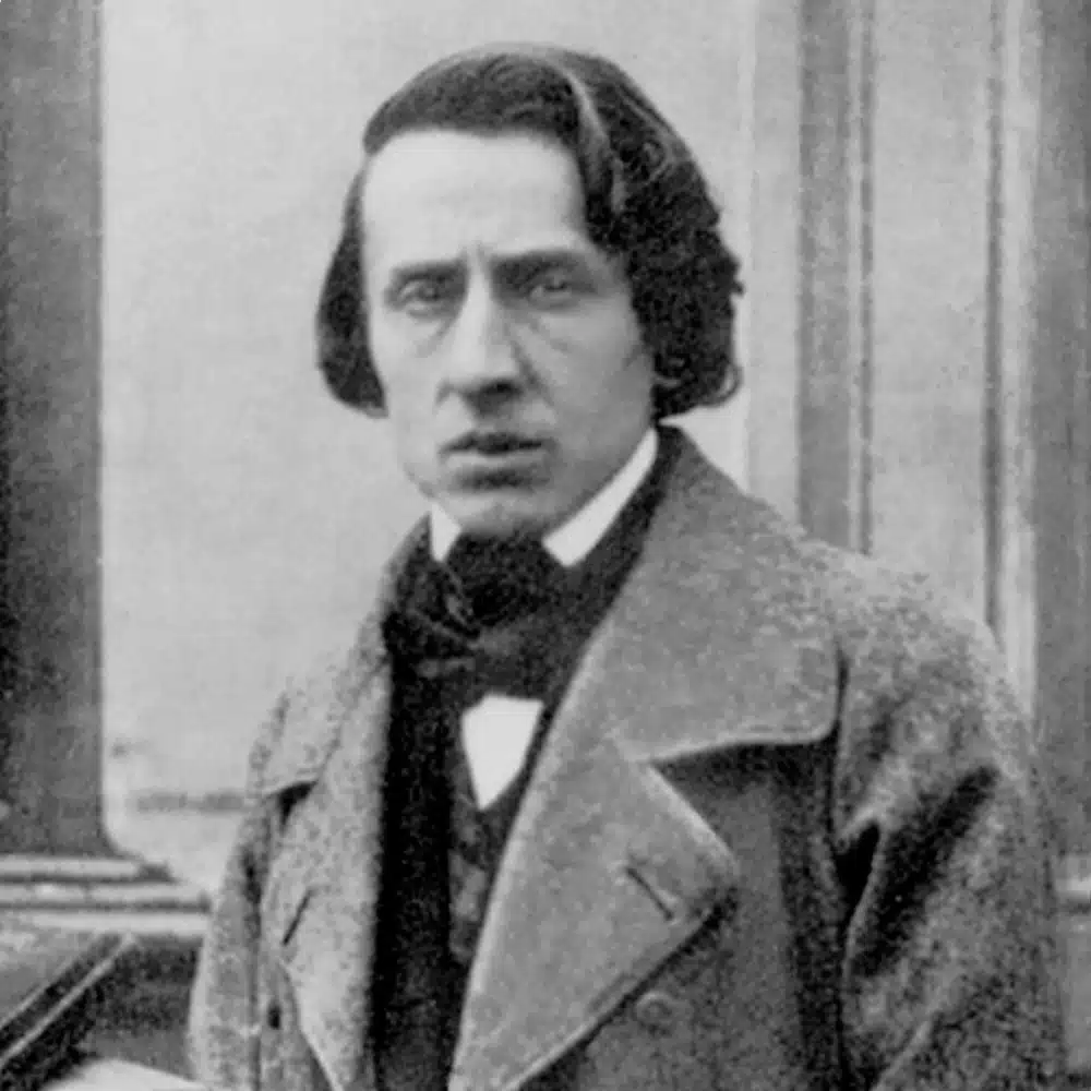 Picture of Frederic Chopin, a great pianist and one of the most famous people born in Poland