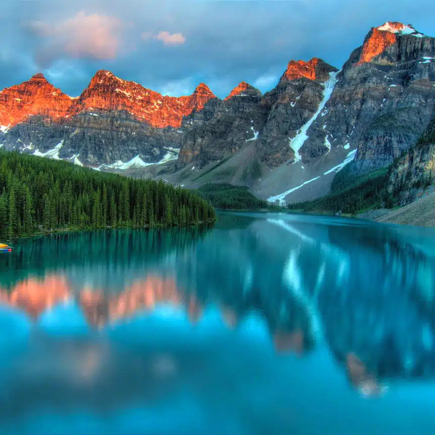 One of the most beautiful places in the world - Lake Moraine in Banff National Park, Canada.