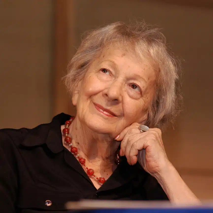 Picture of Wislawa Szymborska, a literary Nobel Prize Winner and one of the most famous Polish poets