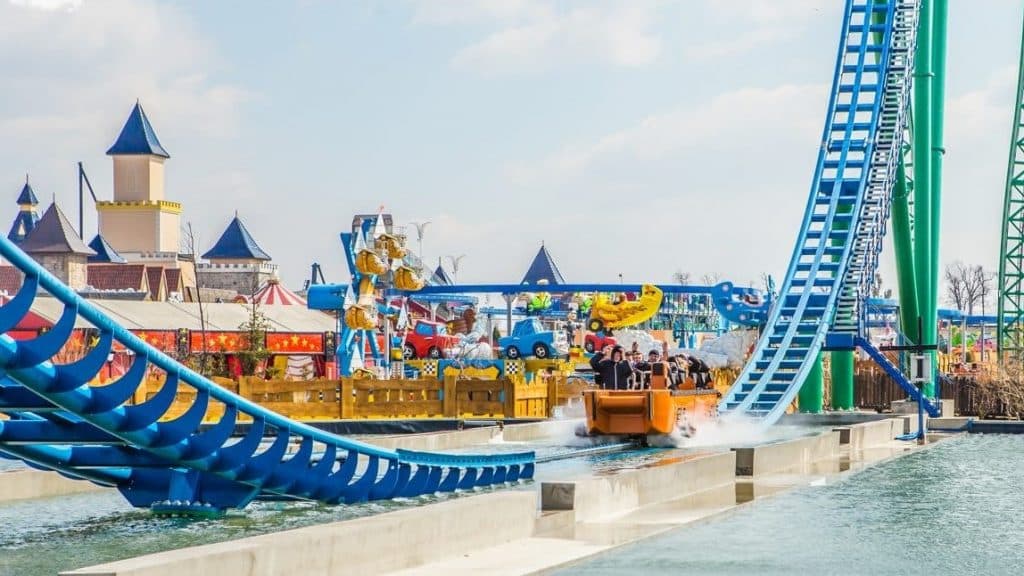 Photo of an Energylandia water feature ride where you can take your whole fmaily