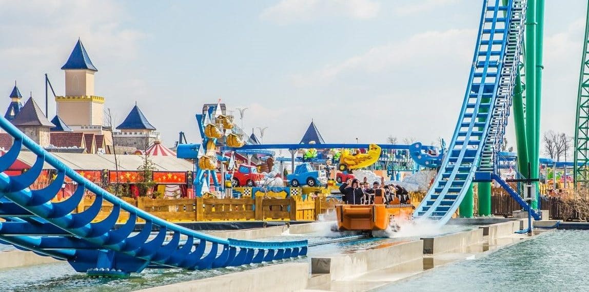 Photo of an Energylandia water feature ride where you can take your whole fmaily