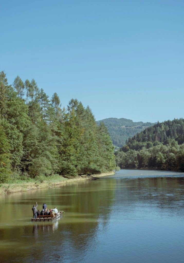 rafting on the Dunajec River